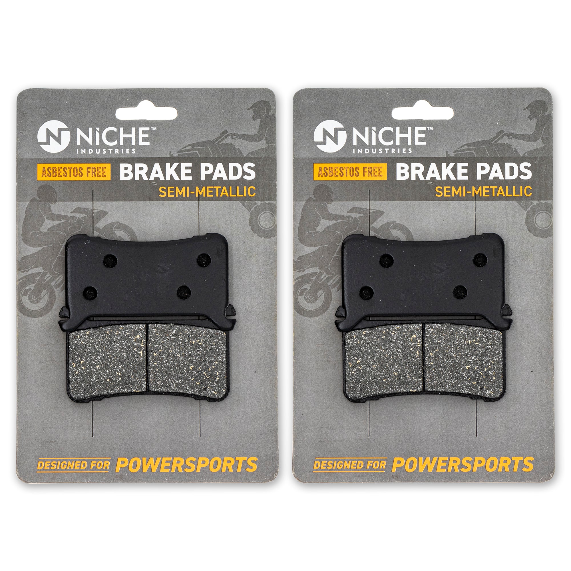 Semi-Metallic Brake Pad Set Front/Rear For Honda MK1002602 - Image 3