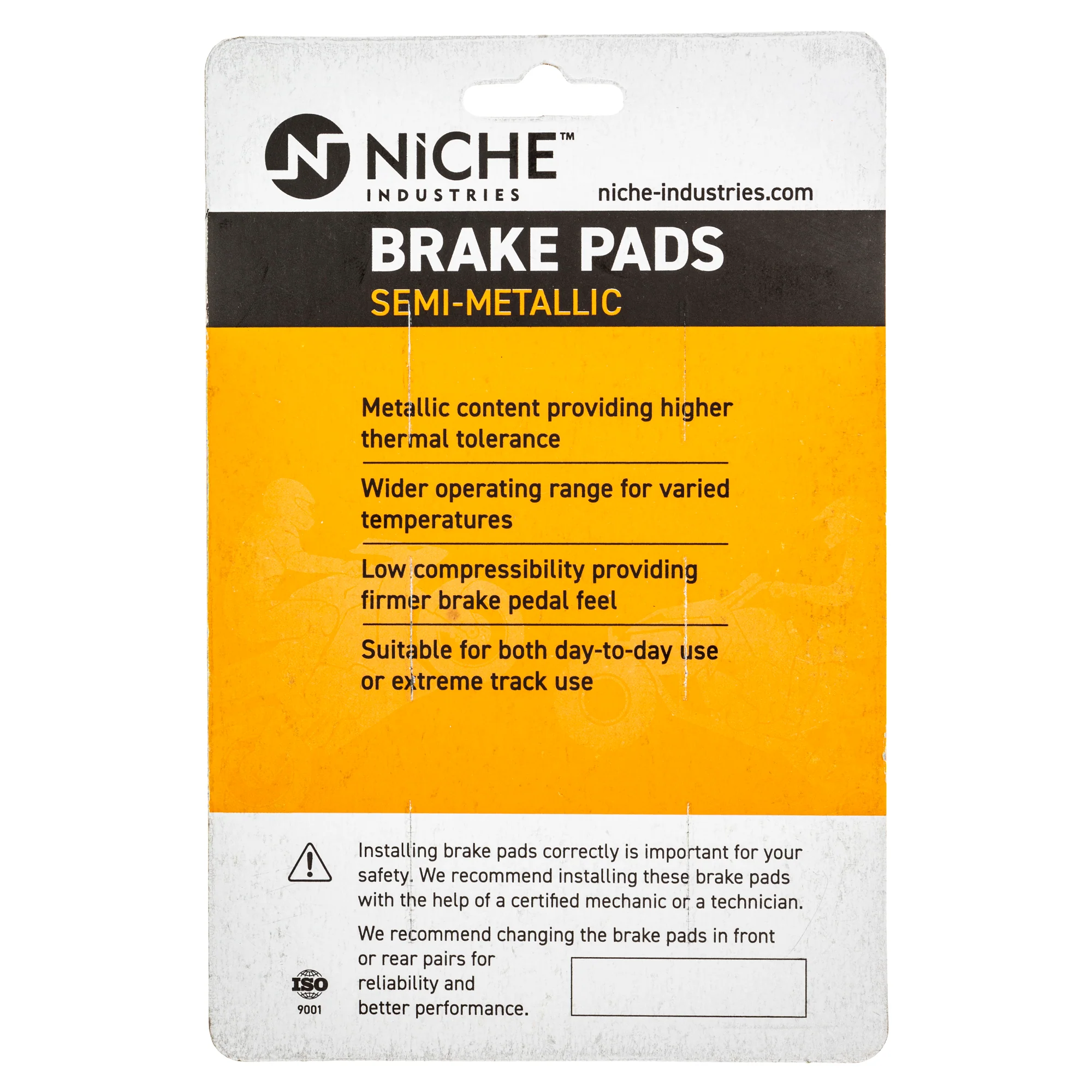 Semi-Metallic Brake Pad Set Front/Rear For Honda MK1002602 - Image 5