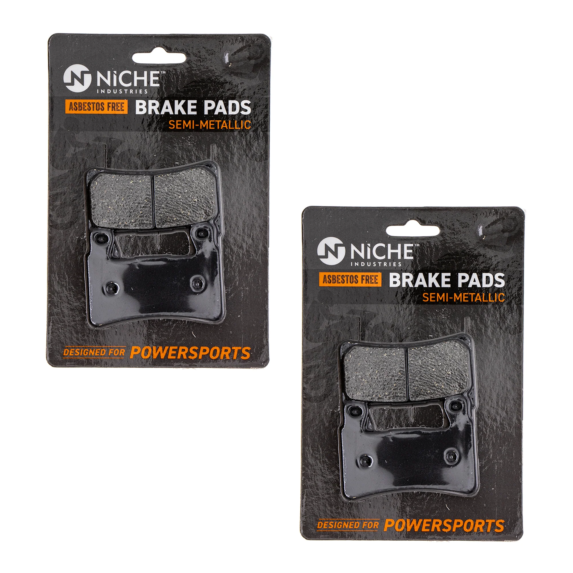 Semi-Metallic Brake Pad Set Front/Rear For Kawasaki MK1002606 - Image 3