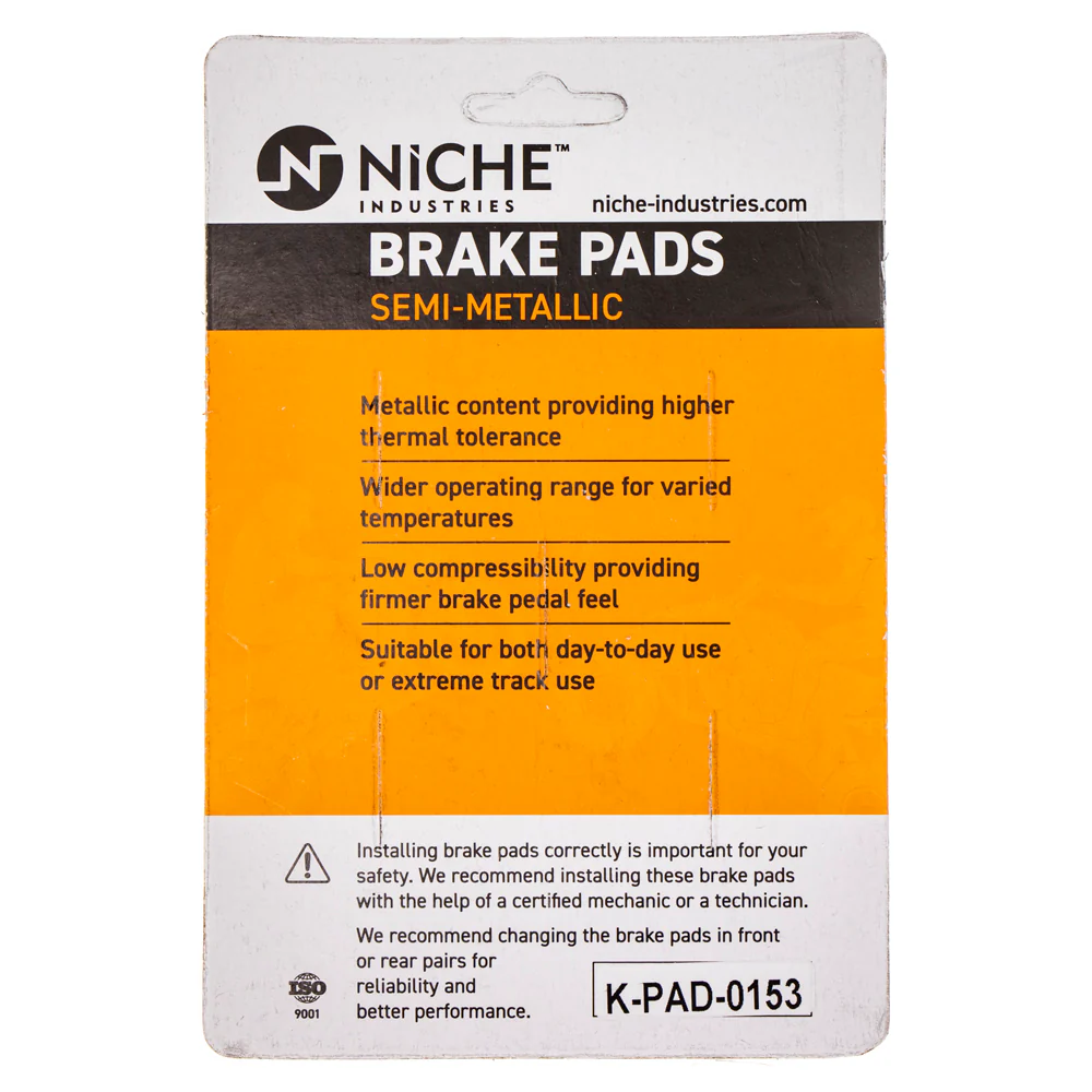 Semi-Metallic Brake Pad Set Front/Rear For BMW MK1002633 - Image 4