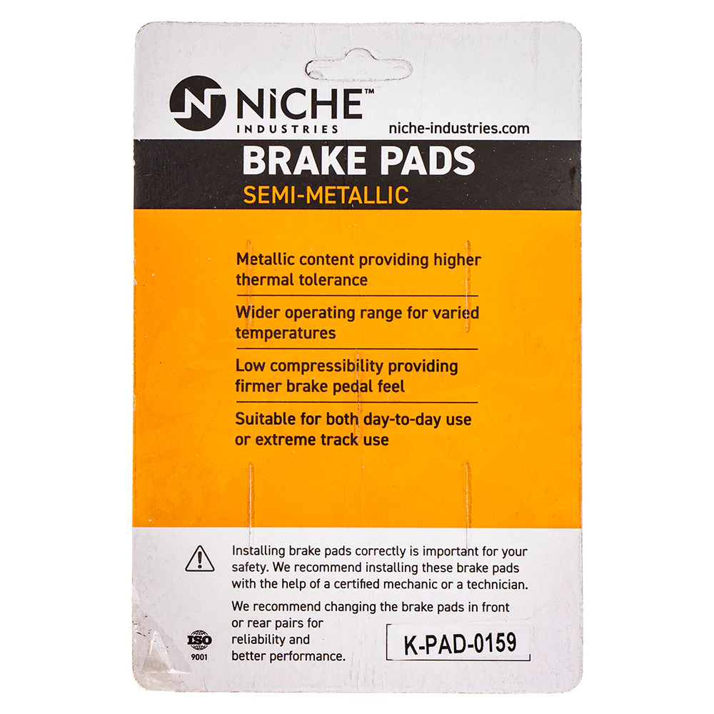Semi-Metallic Brake Pad Set Front/Rear For Yamaha MK1002653 - Image 4