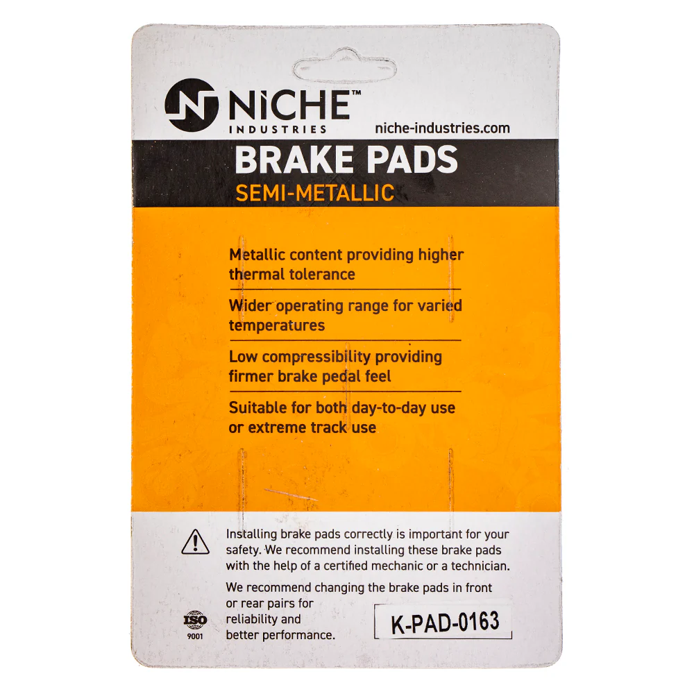 Semi-Metallic Brake Pad Set Front/Rear For Yamaha MK1002692 - Image 4