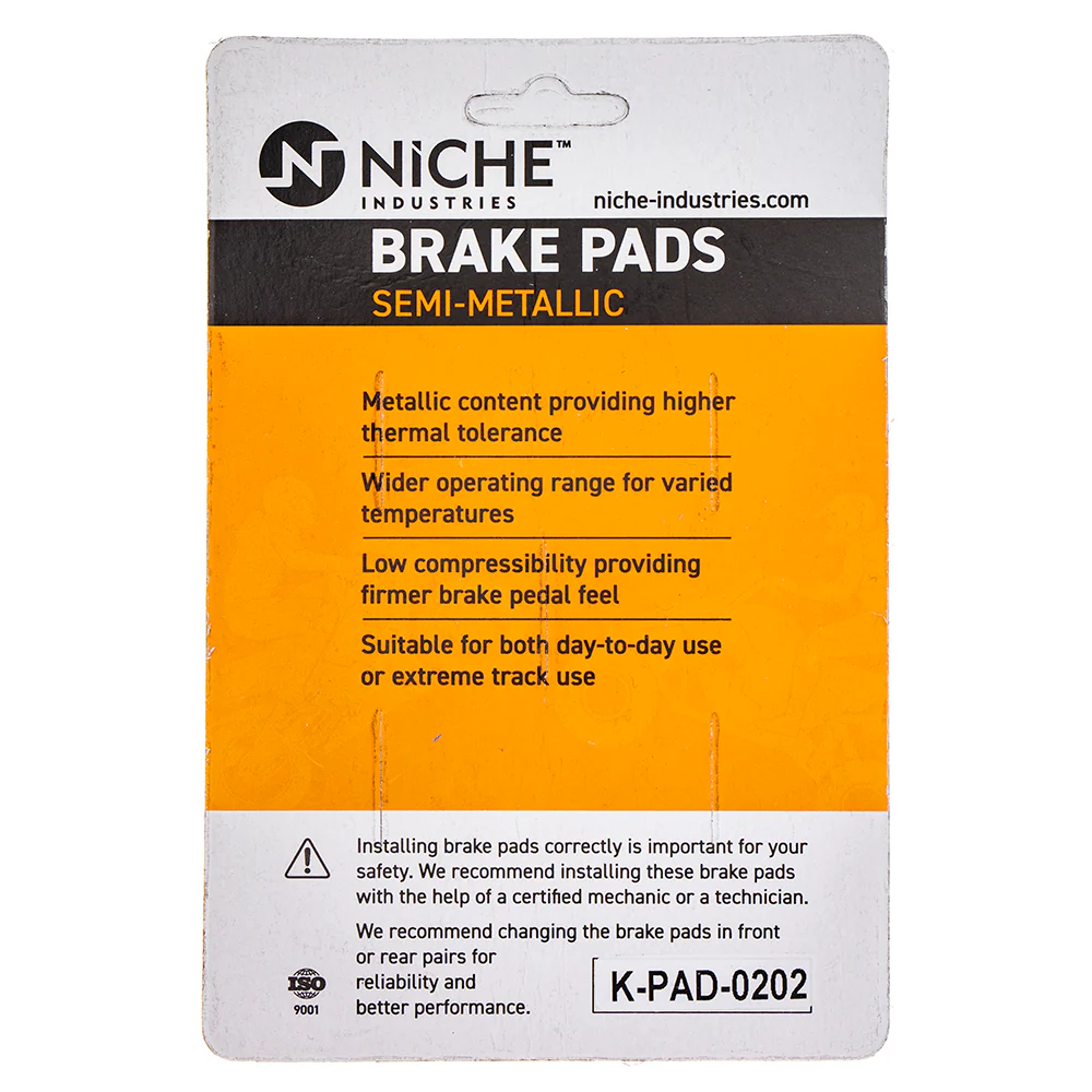 Semi-Metallic Brake Pad Set Front/Rear For Kawasaki MK1002708 - Image 4