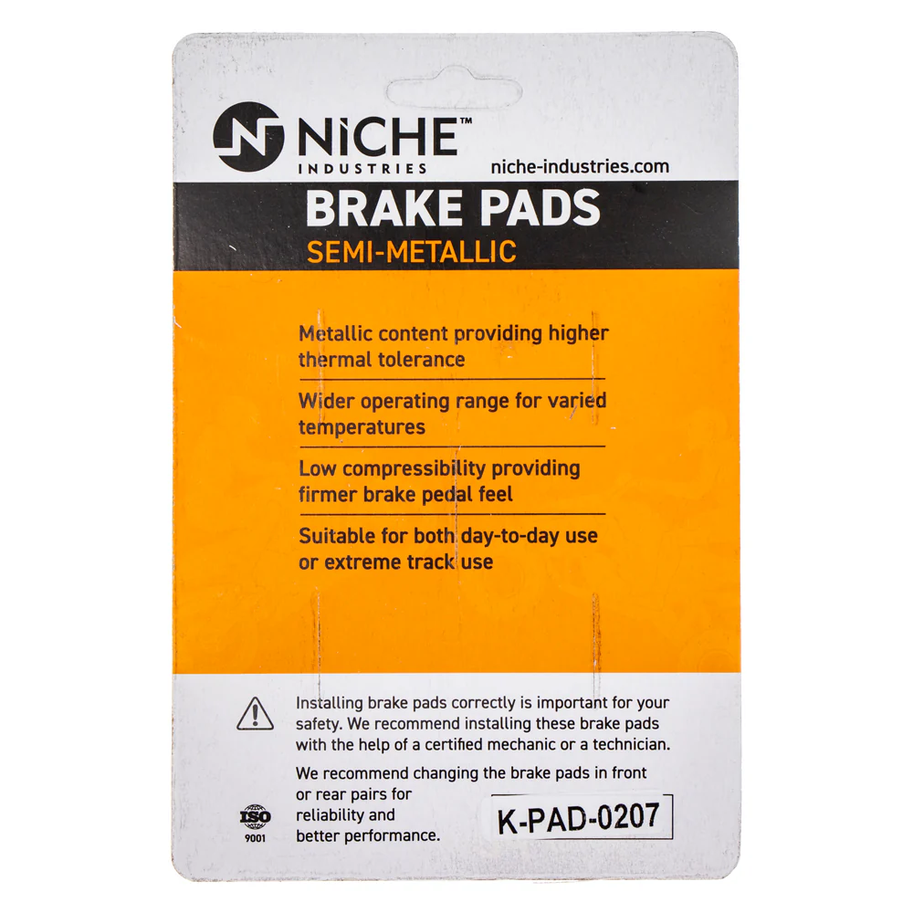 Semi-Metallic Brake Pad Set Front/Rear For BMW MK1002714 - Image 5