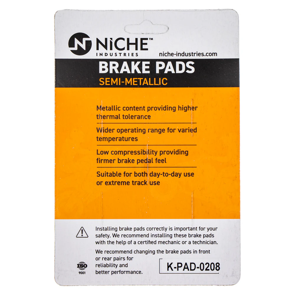 Semi-Metallic Brake Pad Set Front/Rear For BMW MK1002746 - Image 4