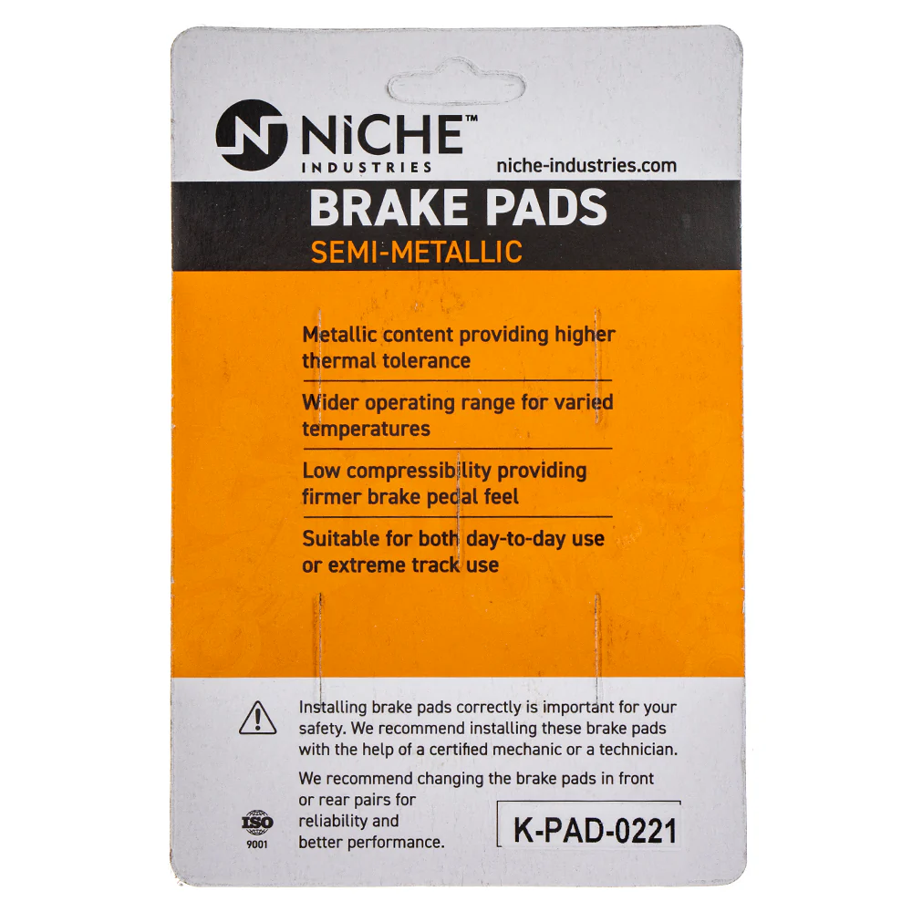 Semi-Metallic Brake Pad Set Front/Rear For Suzuki MK1002805 - Image 5