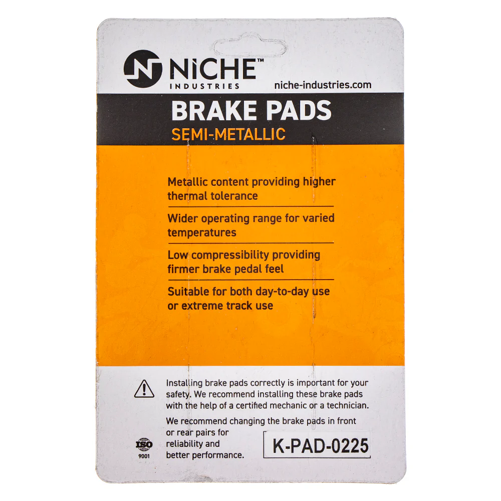Semi-Metallic Brake Pad Set Front/Rear For Ducati MK1002819 - Image 5
