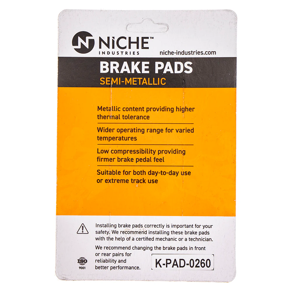 Semi-Metallic Brake Pad Set Front/Rear For KTM Husaberg MK1002865 - Image 5