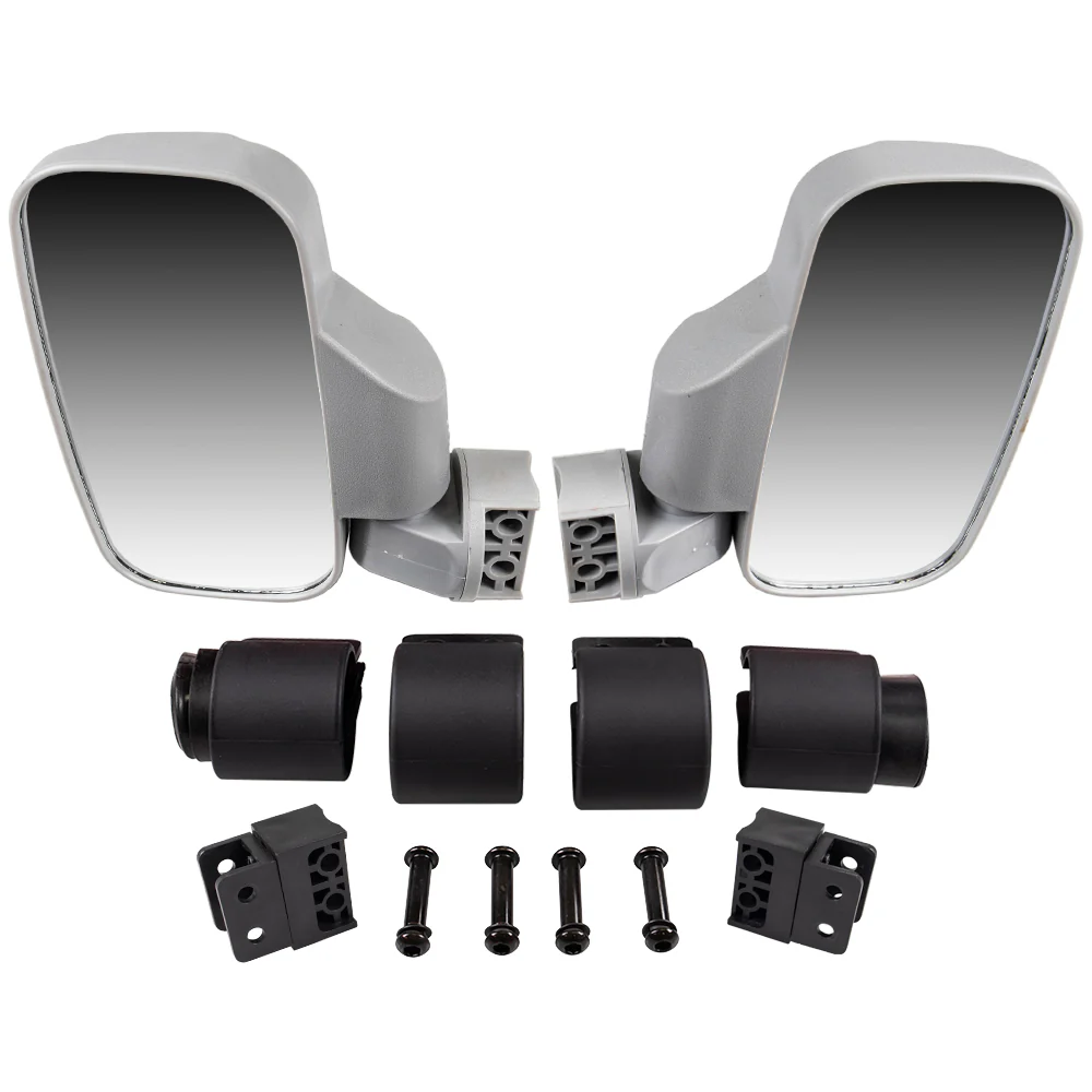Silver Side View Mirror Pro-Fit Set For Yamaha MK1002938 - Image 5