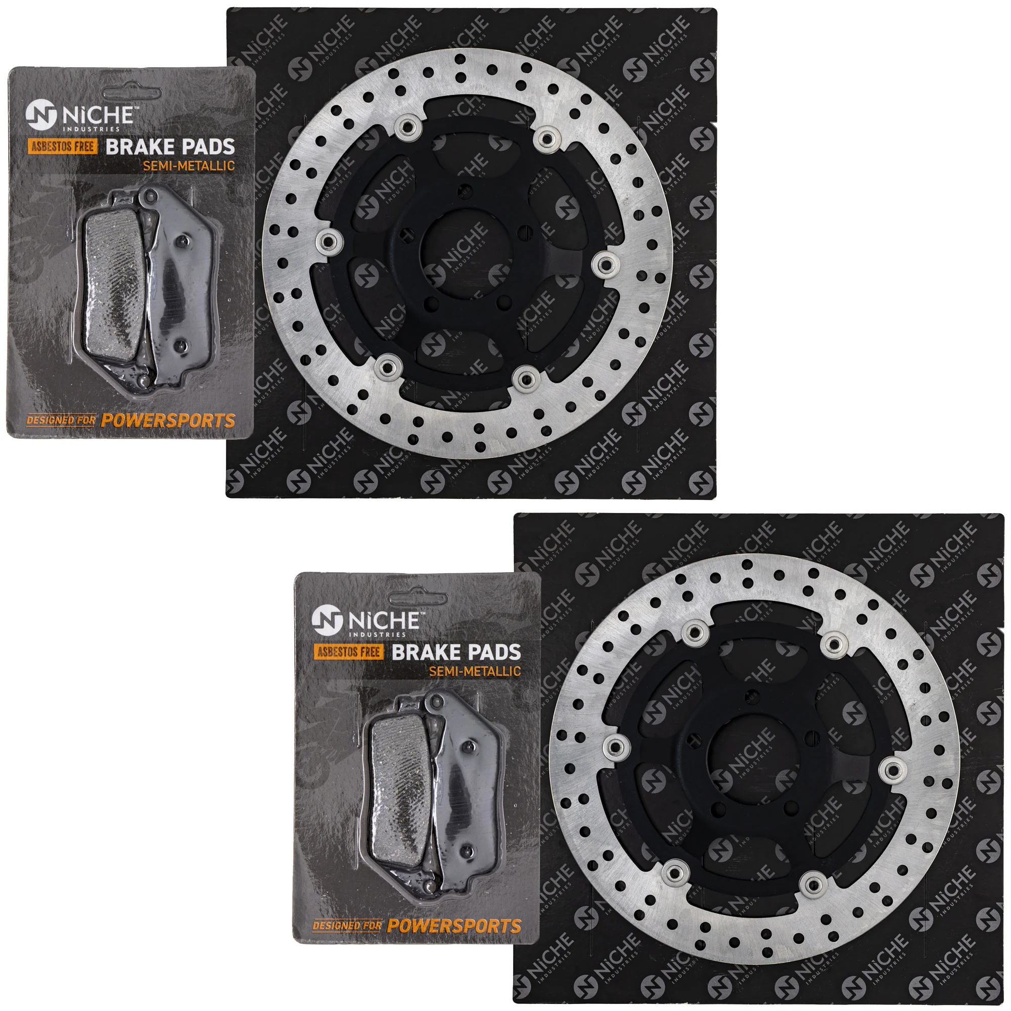 Complete Front or Rear Pad and Rotor Set For Suzuki MK1006725 - Image 2