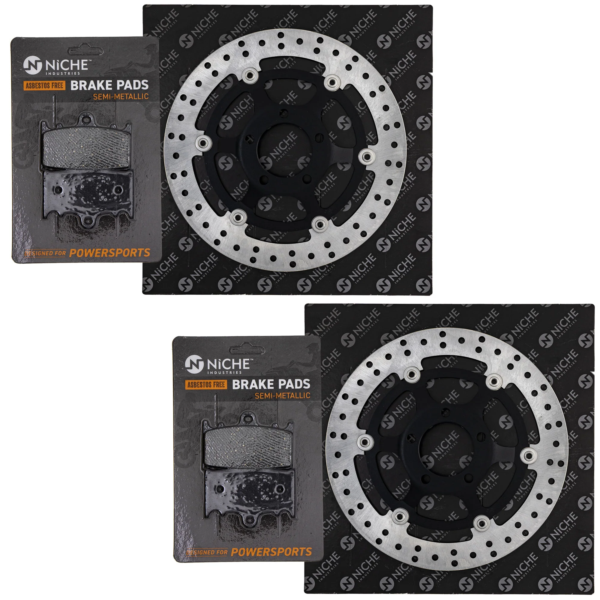Complete Front or Rear Pad and Rotor Set For Suzuki MK1006727 - Image 2
