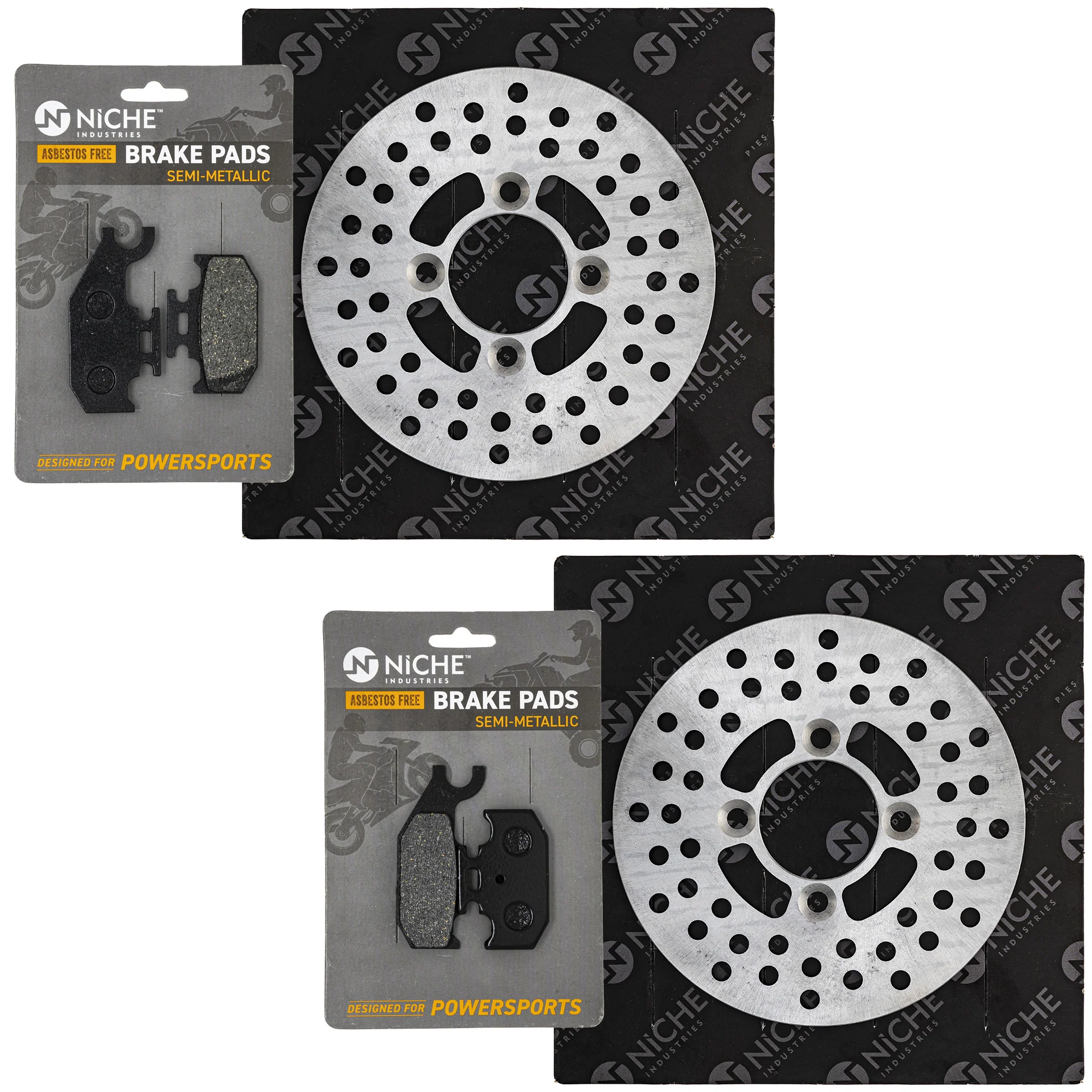Complete Front or Rear Pad and Rotor Set For Bombardier Can-Am MK1007336 - Image 2