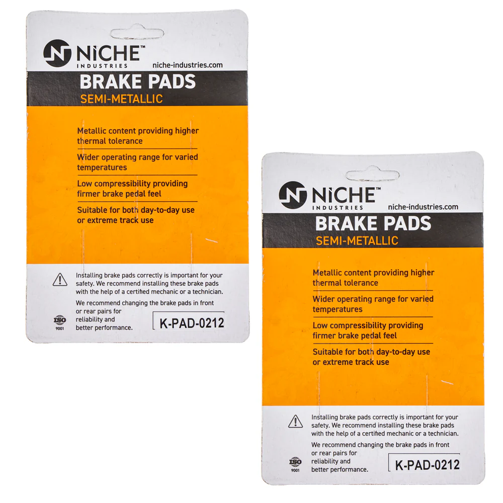 Semi-Metallic Brake Pad Set Front/Rear For Yamaha MK1007833 - Image 5