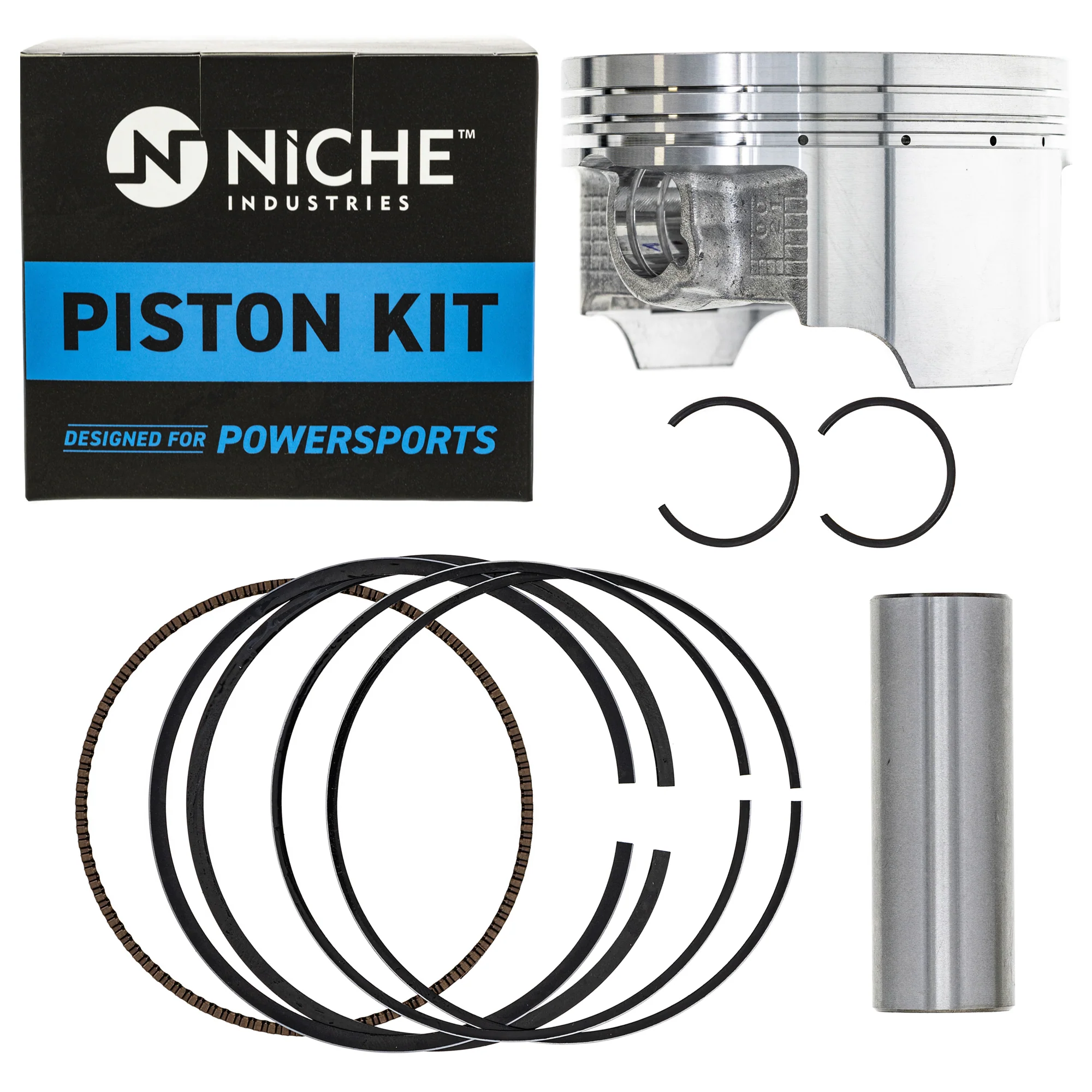 Cylinder Piston Gasket Spark Plug Kit For Kawasaki Polaris MK1011942 - Image 4