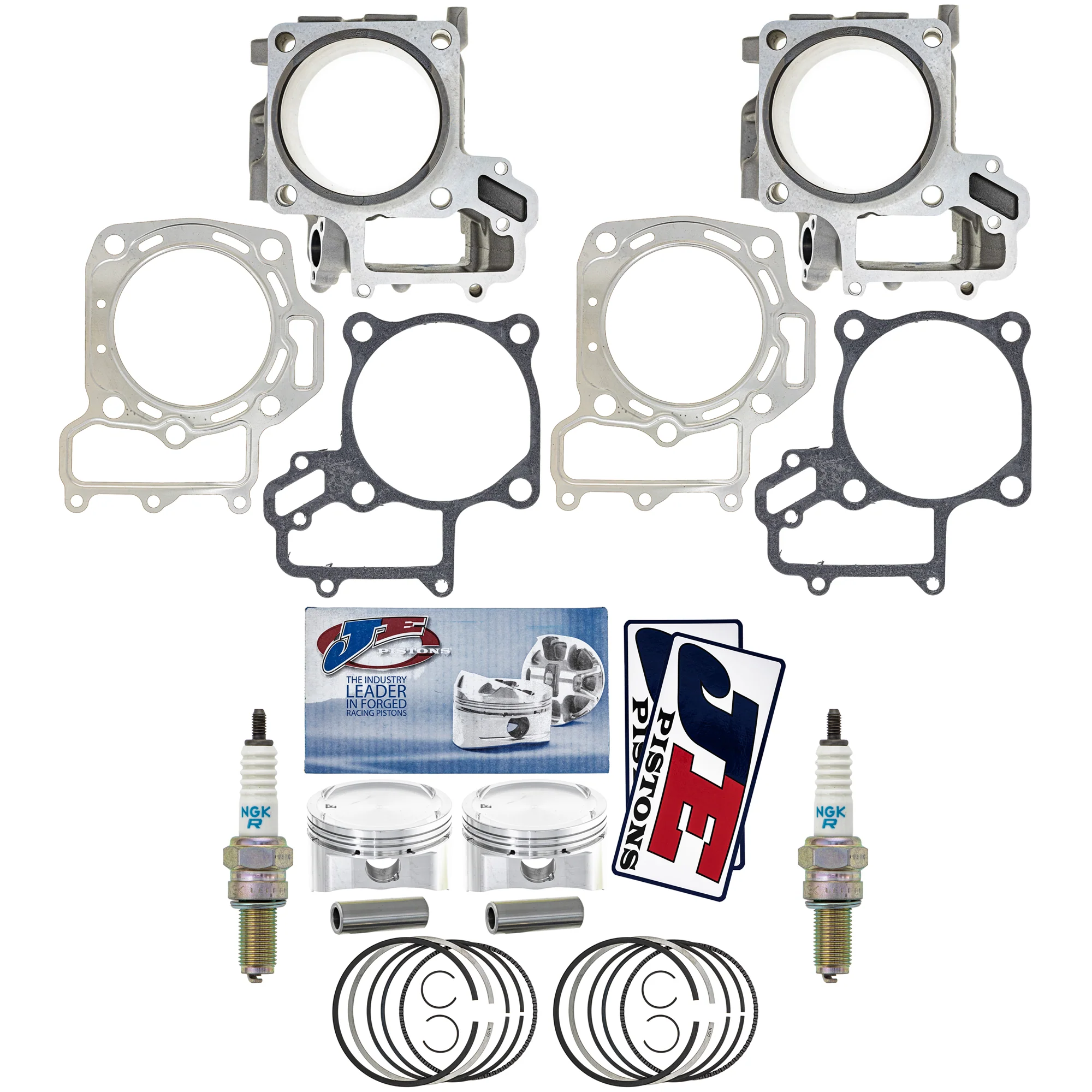 Cylinder Piston Gasket Spark Plug Kit For Kawasaki MK1011971