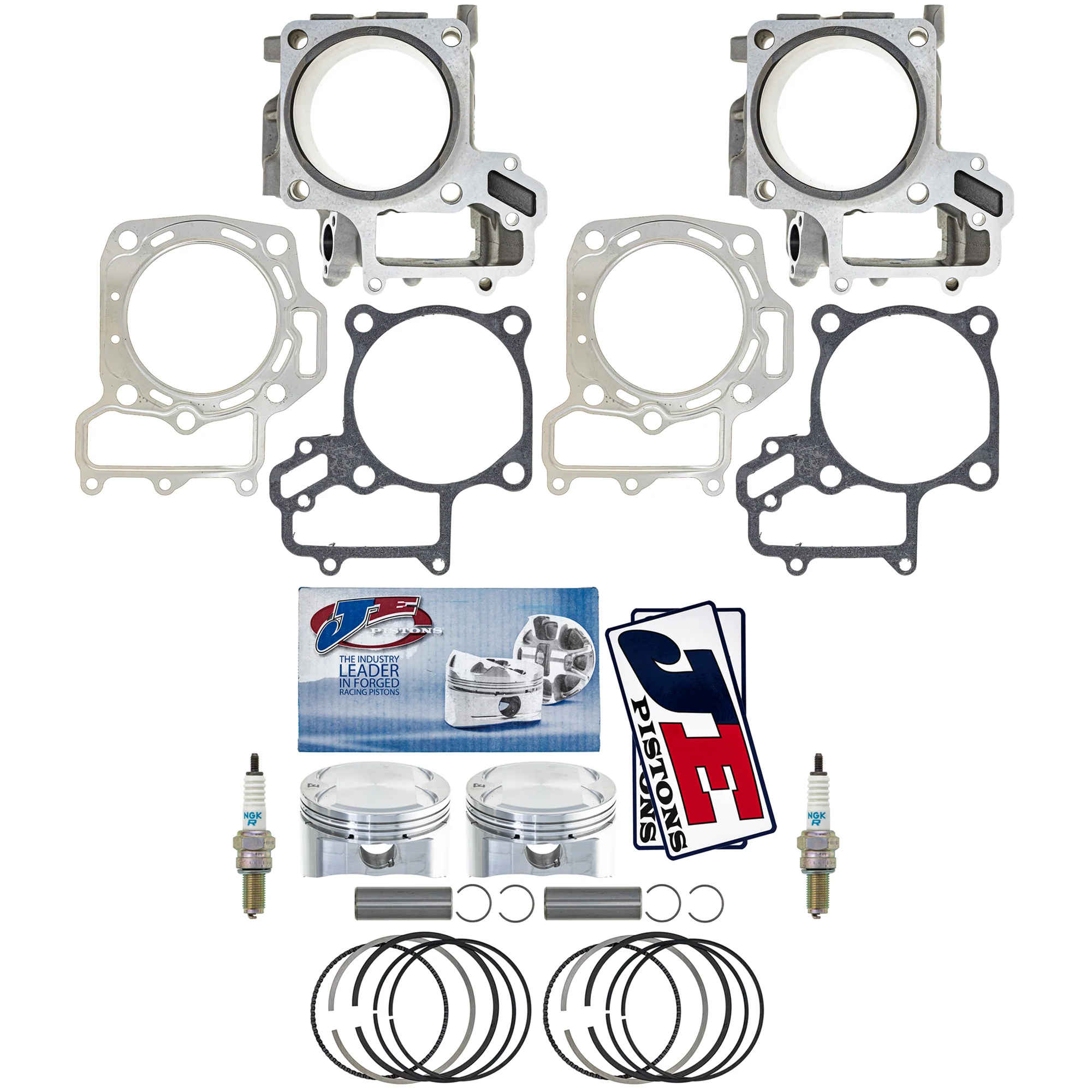 Cylinder Piston Gasket Spark Plug Kit For Kawasaki MK1011973