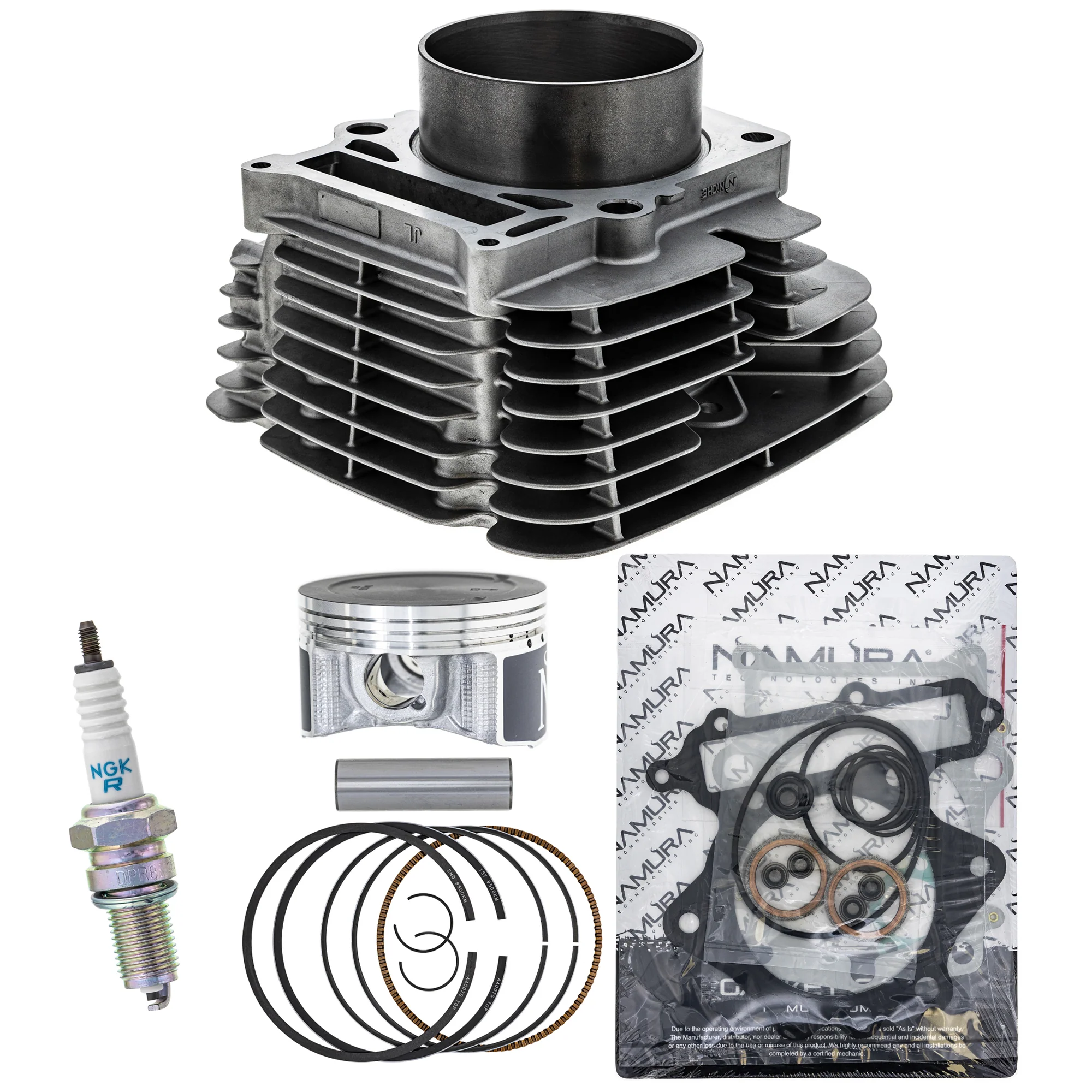 Cylinder Piston Gasket Spark Plug Kit For Yamaha MK1012004