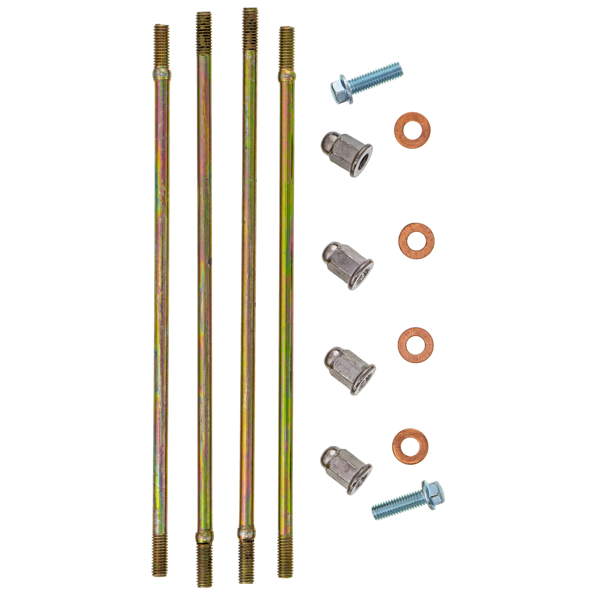 Cylinder Piston Gasket Stud Spark Plug Kit For Polaris MK1012043 - Image 5