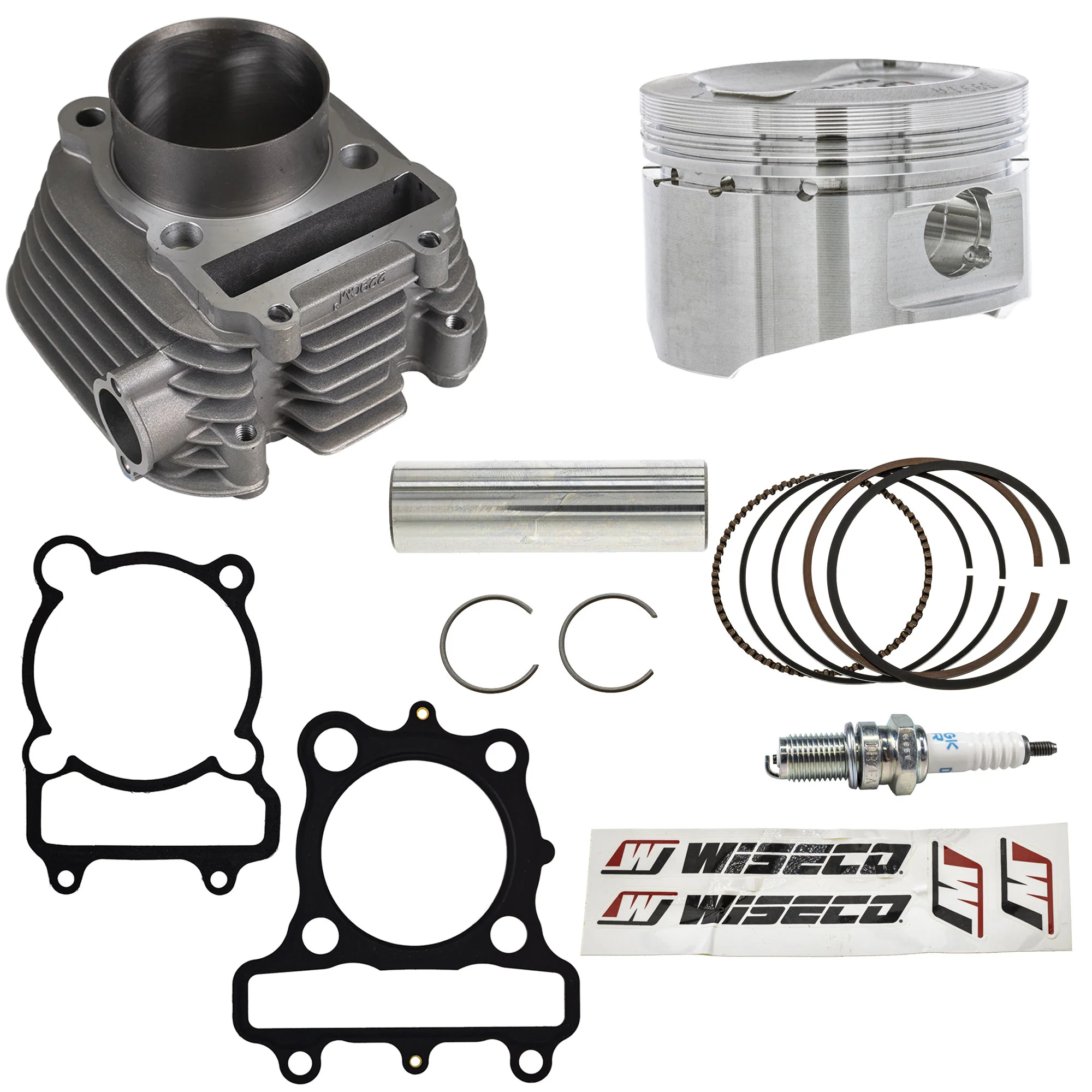Cylinder Piston Gasket Spark Plug Kit For Yamaha MK1012485