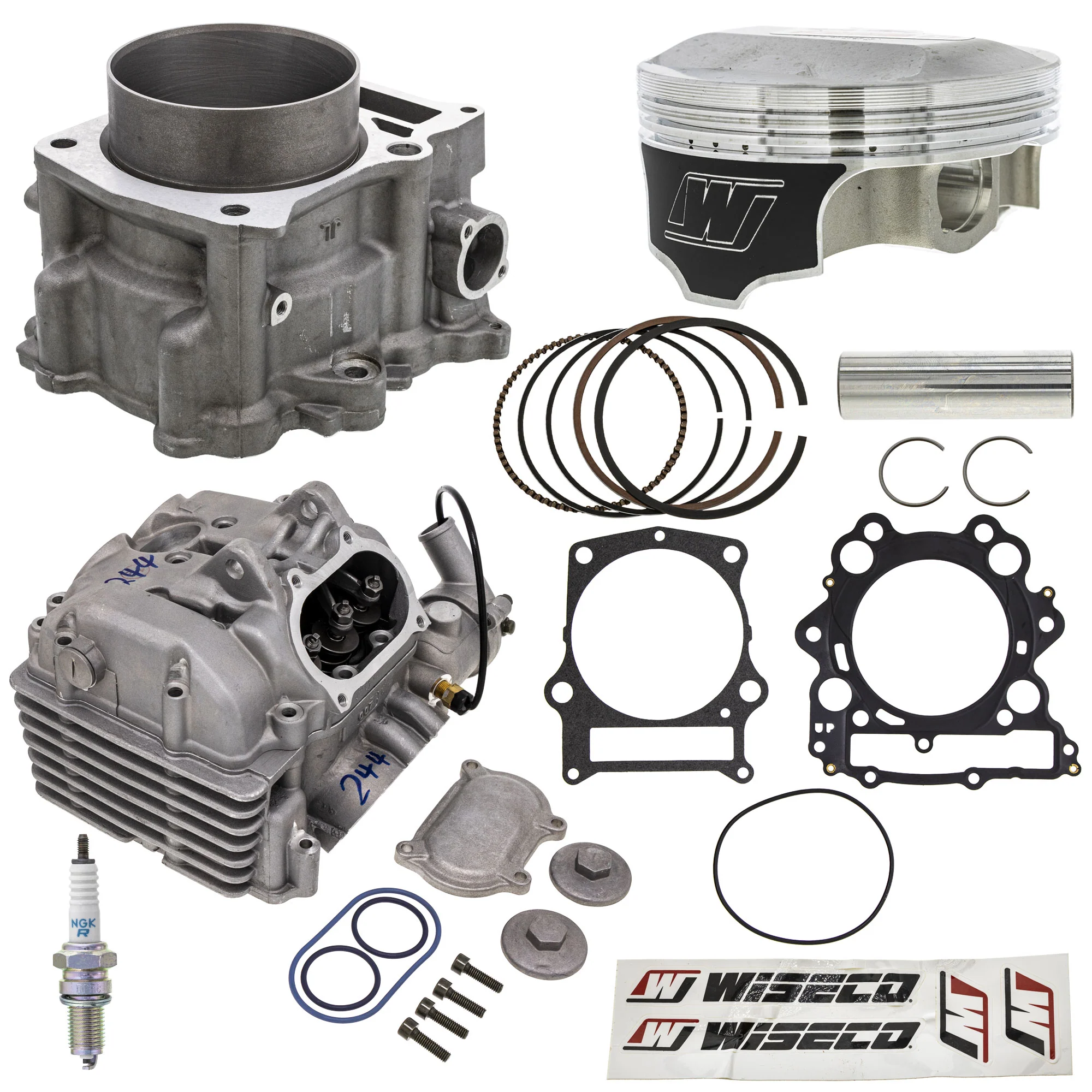 Cylinder Head Piston Gasket Spark Plug Kit For Yamaha MK1012487