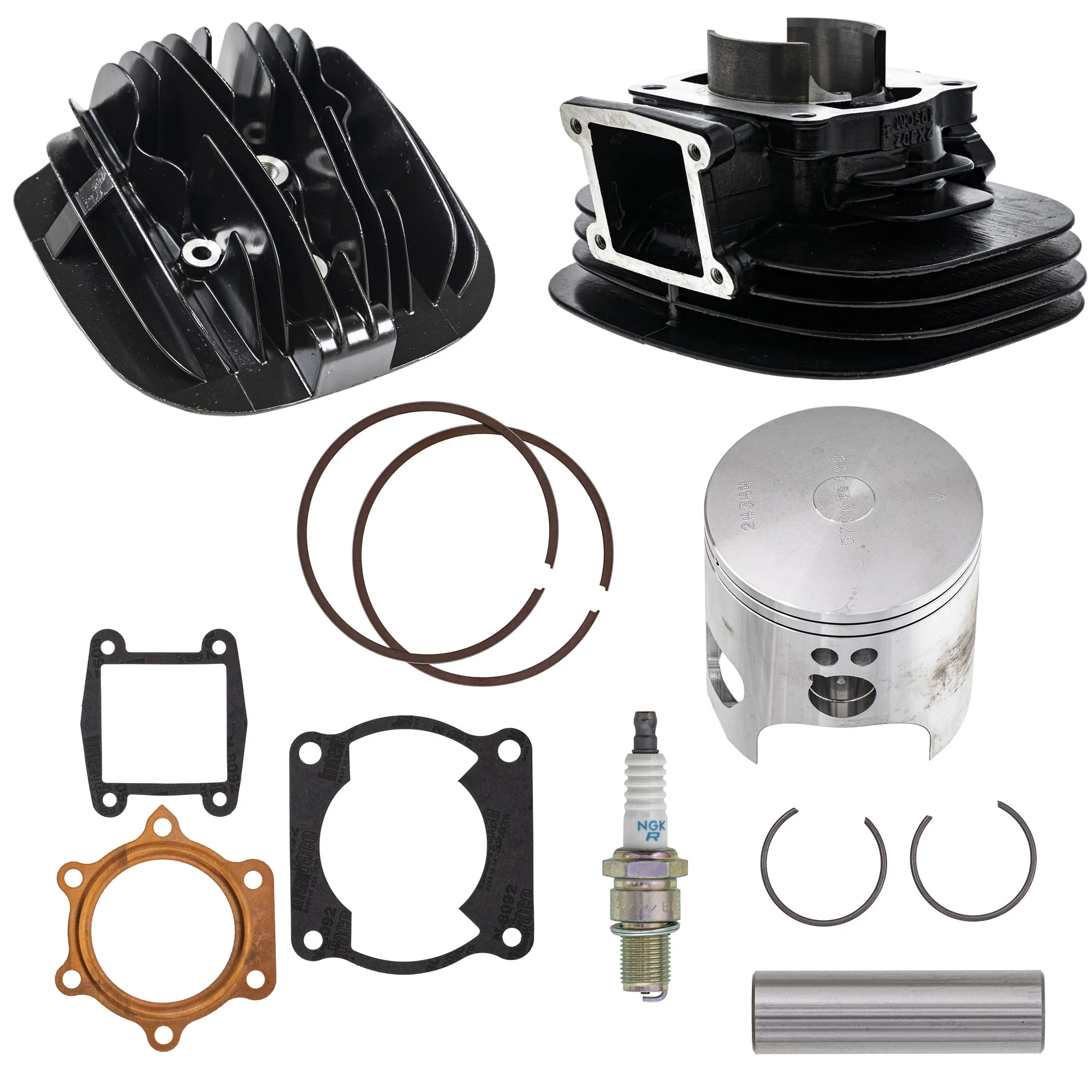 Cylinder Head Piston Gasket Spark Plug Kit For Yamaha MK1012503