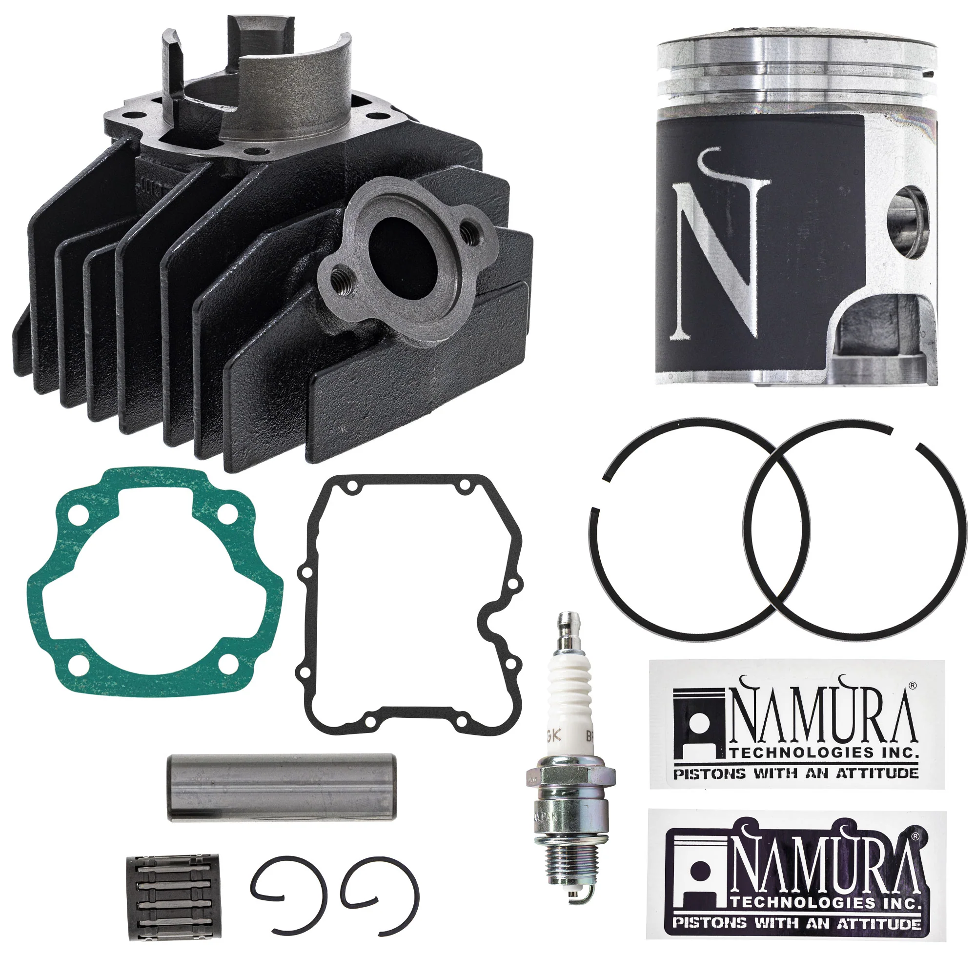 Cylinder Piston Gasket Stud Spark Plug Kit For Yamaha MK1012530