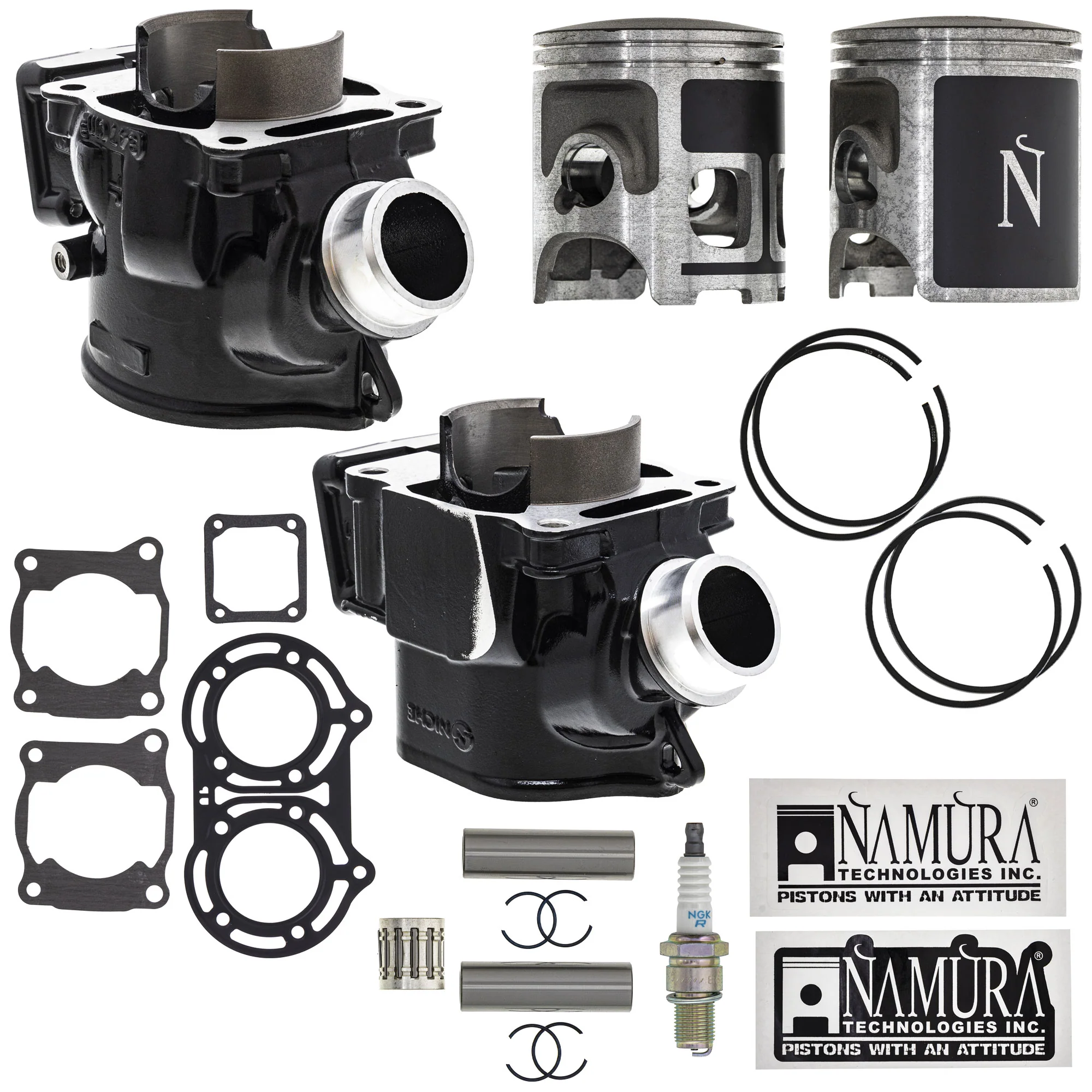 Cylinder Piston Gasket Spark Plug Kit For Yamaha MK1012549