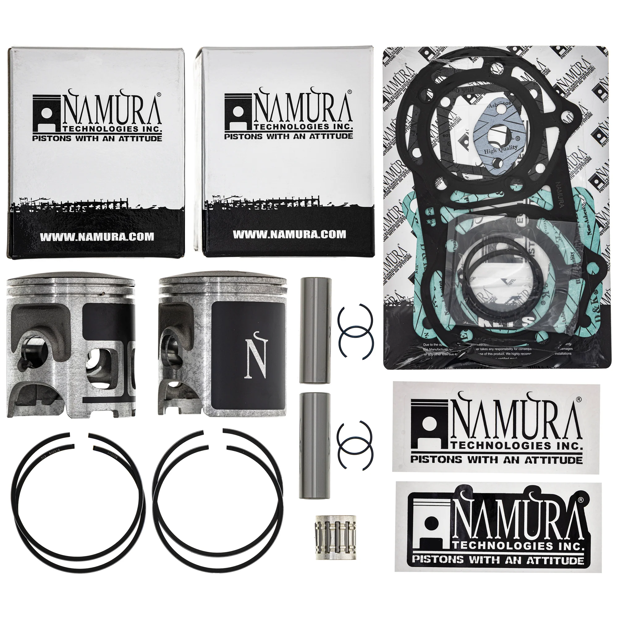 Cylinder Piston Gasket Spark Plug Kit For Yamaha MK1012549 - Image 4