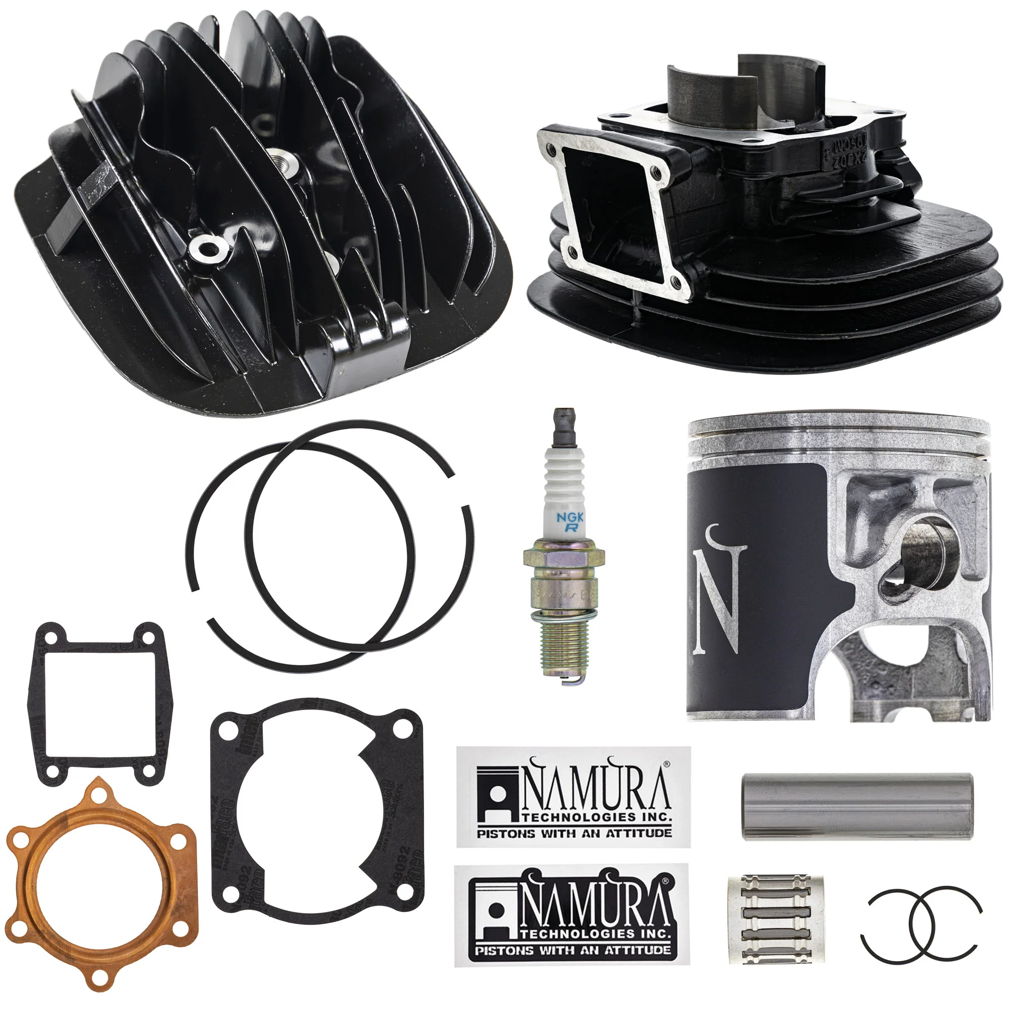 Cylinder Head Piston Gasket Spark Plug Kit For Yamaha MK1012550