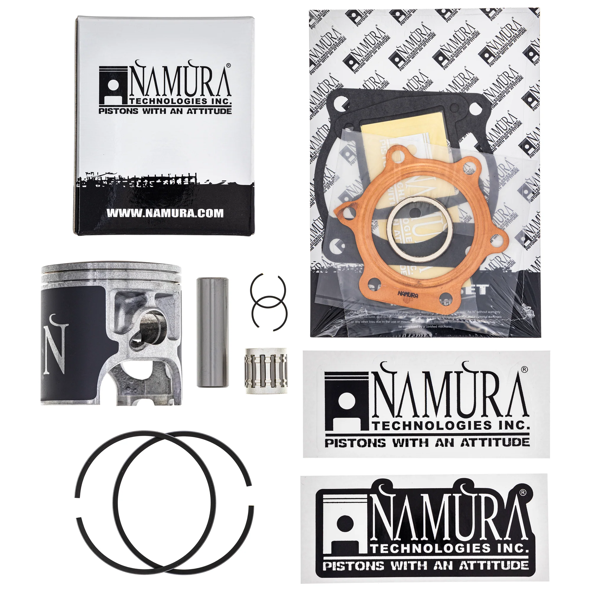 Cylinder Piston Gasket Spark Plug Kit For Yamaha MK1012551 - Image 3