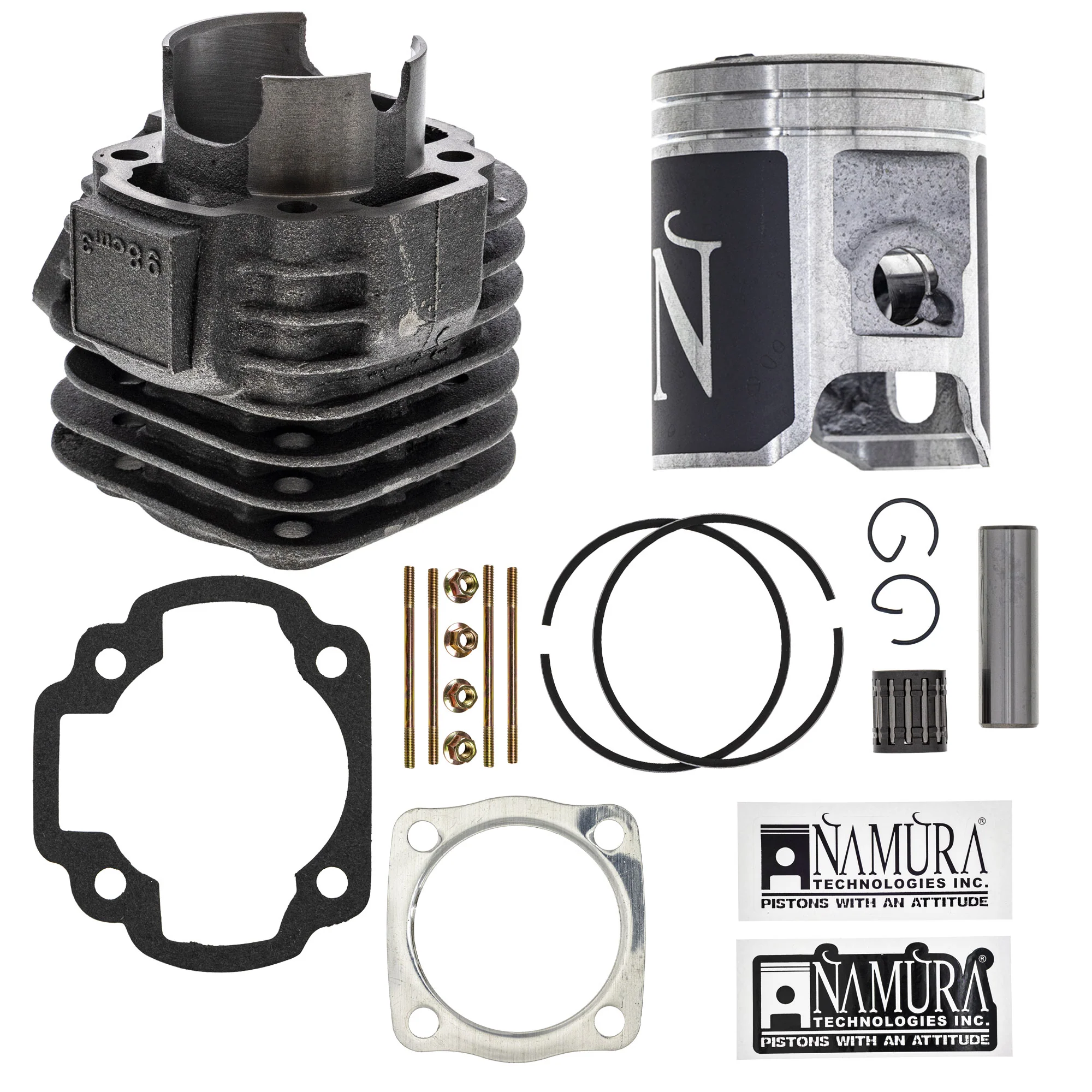 Cylinder Piston Gasket Stud Spark Plug Kit For Polaris Bombardier Arctic Cat MK1012574