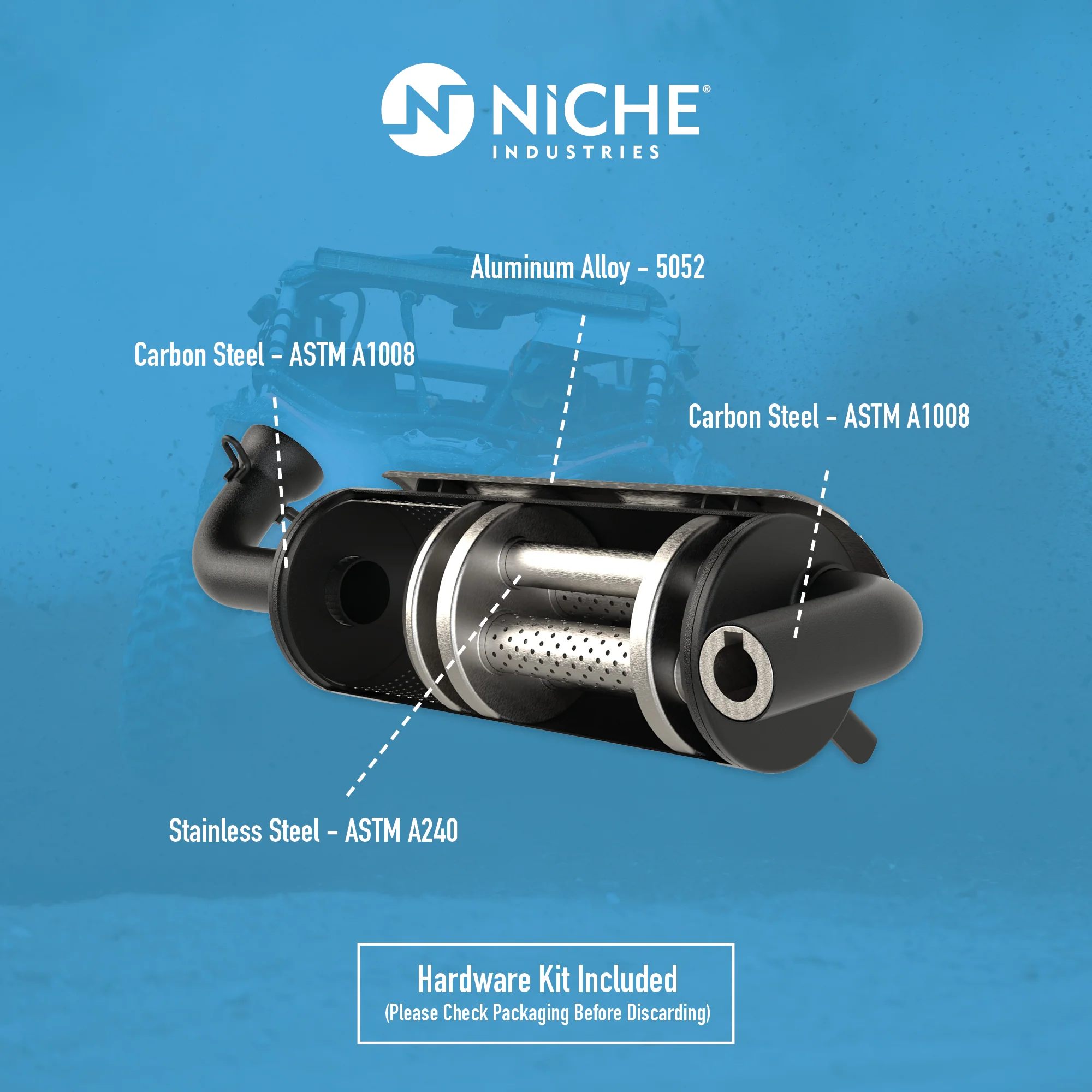 Exhaust Kit For Polaris MK1014445 - Image 8