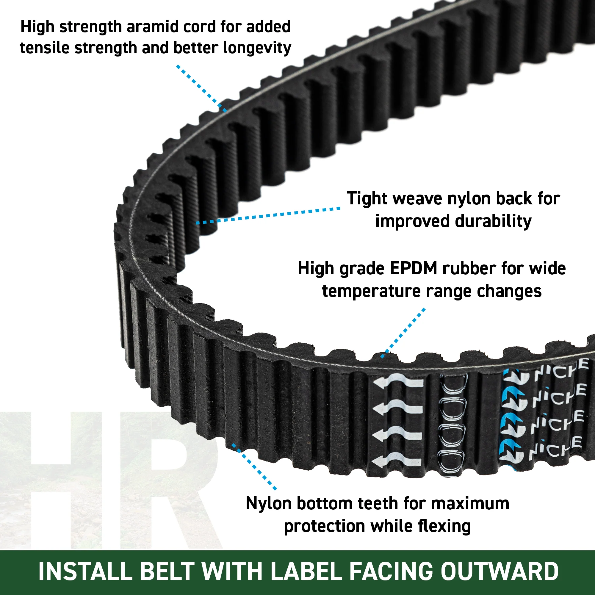 Drive Belt For Arctic Cat 3313-898 - Image 4