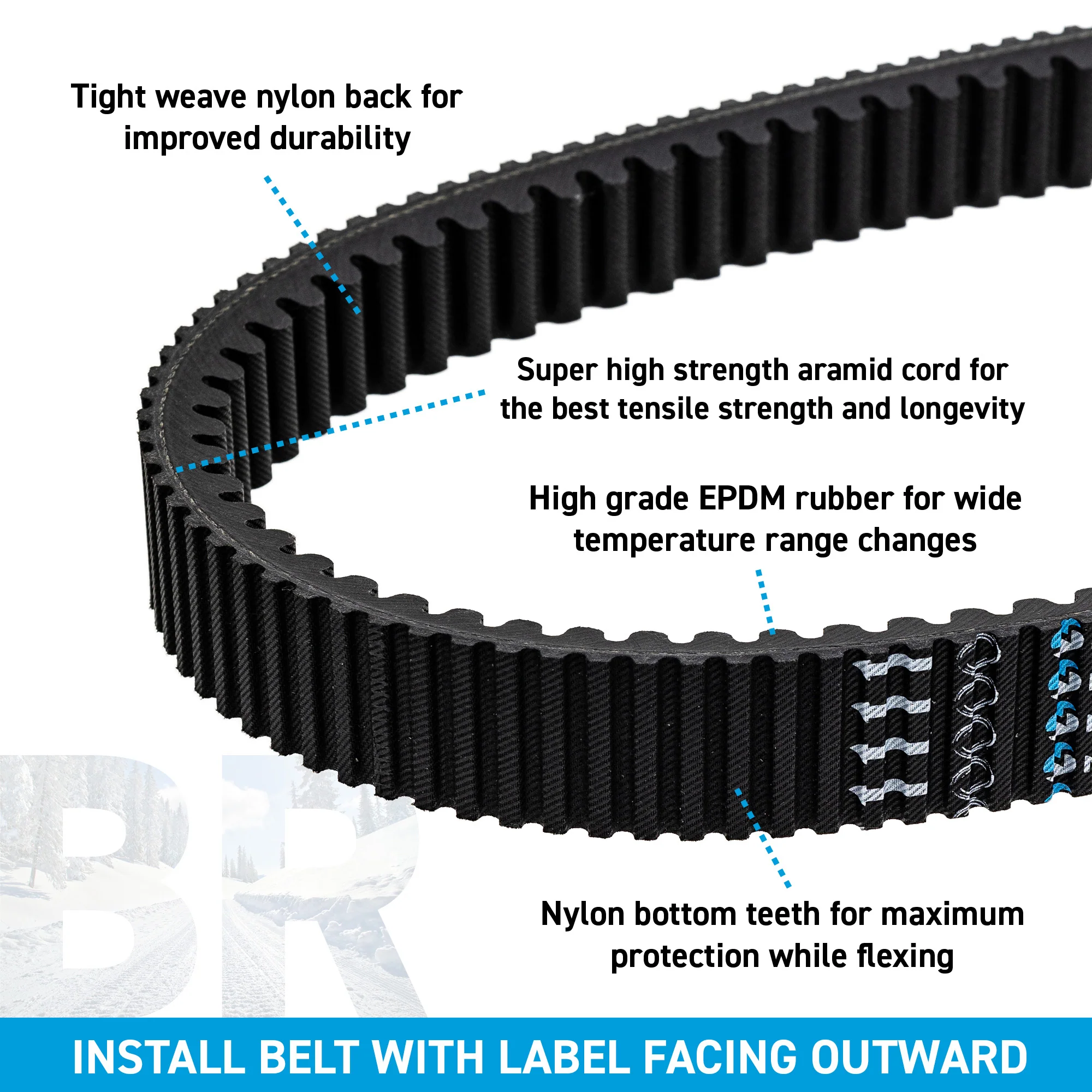 Drive Belt For Arctic Cat 0627-131 - Image 4